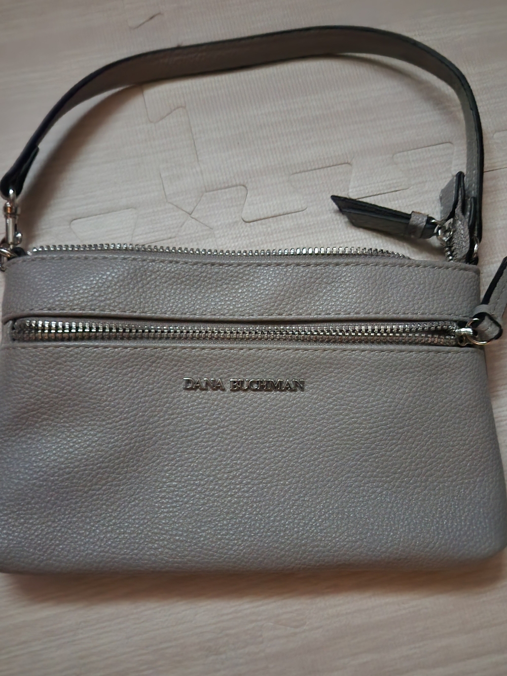Dana Buchman Grey Shoulder Purse